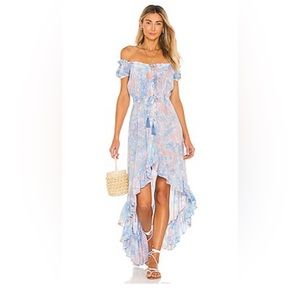 Tiare Hawaii revolve dress blue pink resort s/m